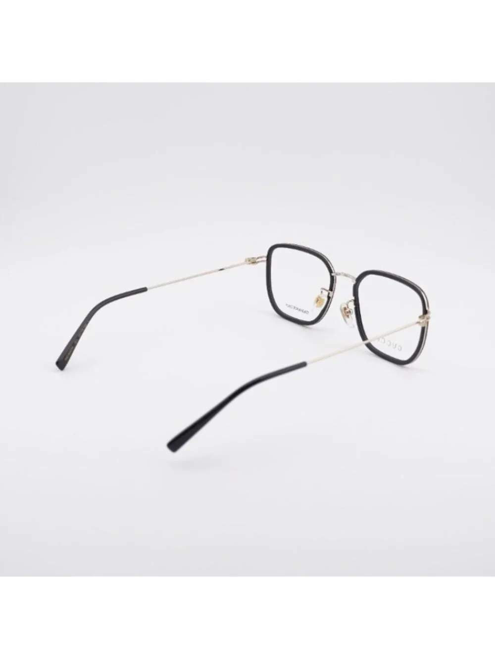 Gucci GG1852OA 001 Eyeglasses Black / Gold 53mm Square Frame